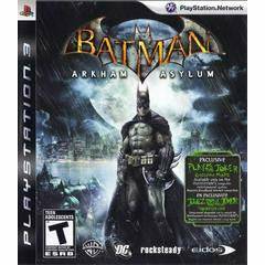 Front cover view of Batman: Arkham Asylum for PlayStation 3