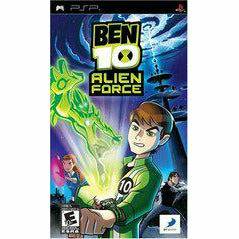 Front cover view of Ben 10 Alien Force for PSP
