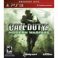 Front cover view of Call Of Duty 4 Modern Warfare [Greatest Hits] for PlayStation 3