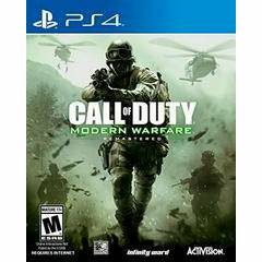 Front cover view of Call Of Duty: Modern Warfare Remastered for PlayStation 4