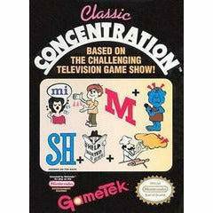 Front cover view of Classic Concentration for NES