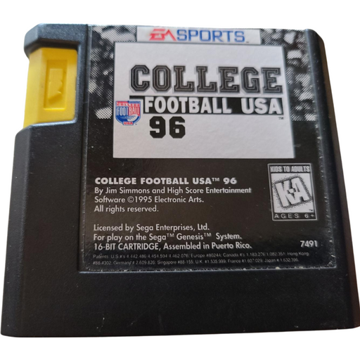 College Football USA 96 - Sega Genesis - Premium Video Games - Just $2.99! Shop now at Retro Gaming of Denver