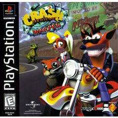 Front cover view of Crash Bandicoot Warped for PlayStation