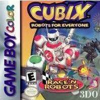 Front cover view of Cubix Robots For Everyone Race N Robots for GameBoy Color