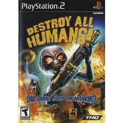 Front cover view of Destroy All Humans for PlayStation 2