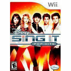Front cover view of Disney Sing It: Pop Hits for Wii