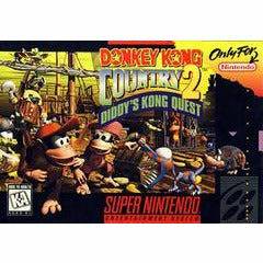 Front cover view of Donkey Kong Country 2 for SNES