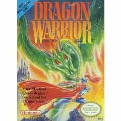 Front cover view of Dragon Warrior for NES