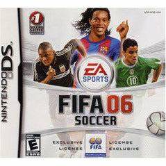 Front cover view of FIFA 06 for Nintendo DS