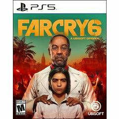 Front cover view of Far Cry 6 for Playstation 5