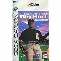 Front cover view of Frank Thomas Big Hurt Baseball- Sega Saturn