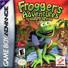 Front cover view of Froggers Adventures Temple Of Frog for GameBoy Advance