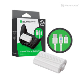 Game N' Charge Battery Kit (White) Compatible With Xbox Series X® / Xbox Series S®/ Xbox One - Premium Video Game Accessories - Just $22.99! Shop now at Retro Gaming of Denver