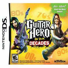 Front cover view of Guitar Hero On Tour Decades for Nintendo DS