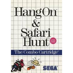 Front cover view of Hang-On And Safari Hunt - Sega Master System