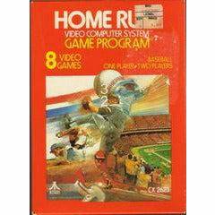 Front cover view of Home Run for Atari 2600