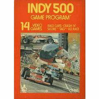 Front cover view of Indy 500 for Atari 2600