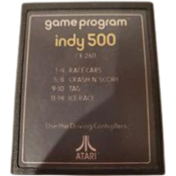 Top view of Indy 500 [Text Label] Atari 2600