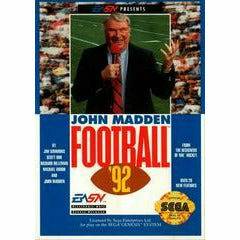 Front cover view of John Madden Football '92 for Sega Genesis