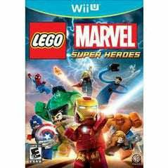 Front cover view of LEGO Marvel Super Heroes for Wii U