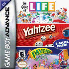 Front cover view of Life/Yahtzee/Payday - Nintendo GameBoy Advance