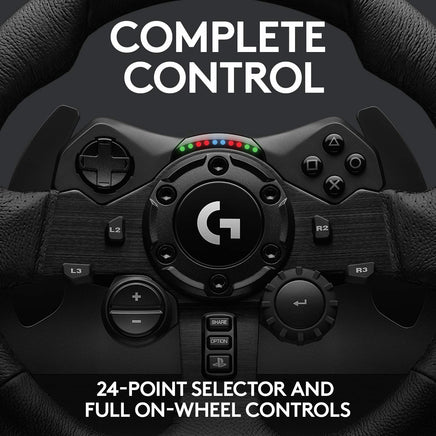 Complete control diagram of Logitech TrueForce G923 Racing Wheel & Pedals for PS4 PS5 and PC
