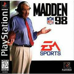 Front cover view of Madden 98 for PlayStation