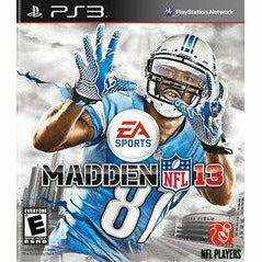 Front cover view of Madden NFL 13 for PlayStation 3