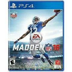 Front cover view of Madden NFL 16 for PlayStation 4
