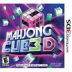 Front cover view of Mahjong Cub3d for Nintendo 3DS