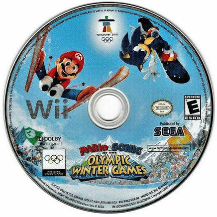 Disc view of Mario And Sonic At The Olympic Winter Games for Wii