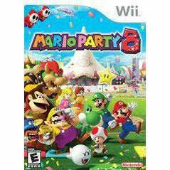 Front cover view of Mario Party 8 for Wii