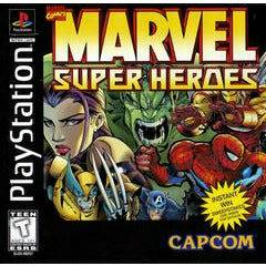 Front cover view of Marvel Super Heroes for PlayStation