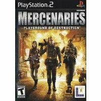 Front cover view of Mercenaries for PlayStation 2