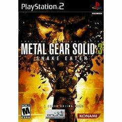Front cover view of Metal Gear Solid 3 Snake Eater for PlayStation 2