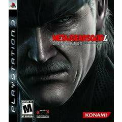Front cover view of Metal Gear Solid 4 Guns Of The Patriots for PlayStation 3