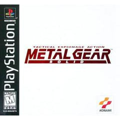 Front cover view of Metal Gear Solid - PlayStation