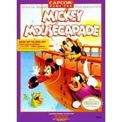 Front cover view of Mickey Mousecapade for NES