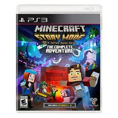 Front cover view of Minecraft: Story Mode Complete Adventure - PlayStation 3