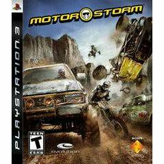 Front cover view of MotorStorm for PlayStation 3