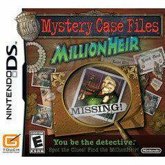 Front cover view of Mystery Case Files MillionHeir for Nintendo DS