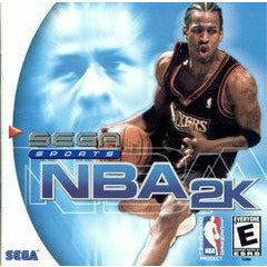 Front cover view of NBA 2K for Sega Dreamcast
