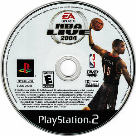 NBA Live 2004 - PlayStation 2 (LOOSE) - Premium Video Games - Just $7.49! Shop now at Retro Gaming of Denver