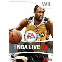 Front cover view of NBA Live 2008 for Wii