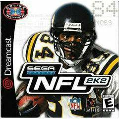 Front cover view of NFL 2K2 for Sega Dreamcast