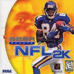 Front cover view of NFL 2K for Sega Dreamcast