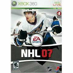 Front cover view of NHL 07 for Xbox 360