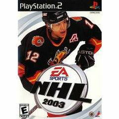 Front cover view of NHL 2003 for PlayStation 2