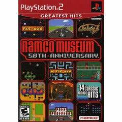 Front cover view of Namco Museum 50th Anniversary for PlayStation 2