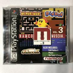 Front cover view of Namco Museum Volume 3 for PlayStation